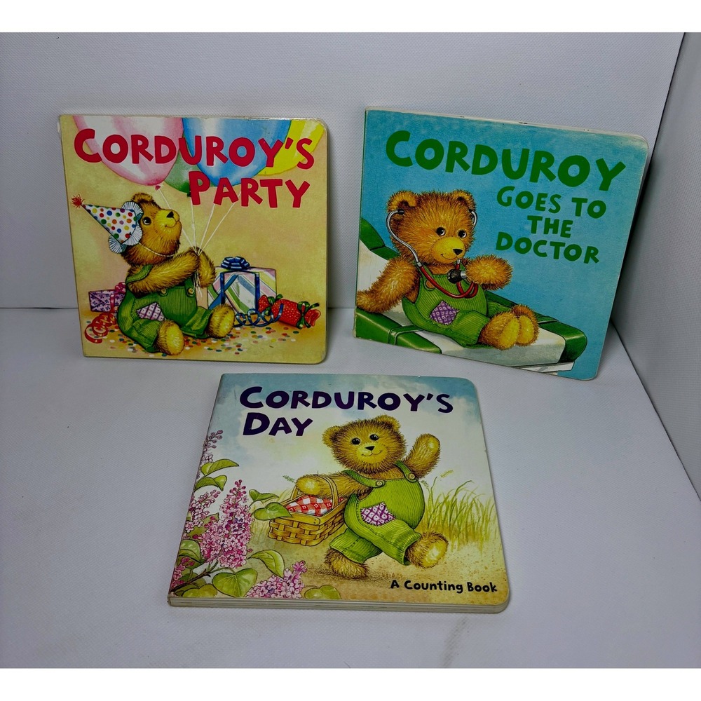 Viking Corduroy Board Book Set 3 Classic Stories Bear Illustrations Kids Toddler